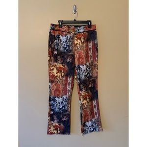 Artistic Print Pants